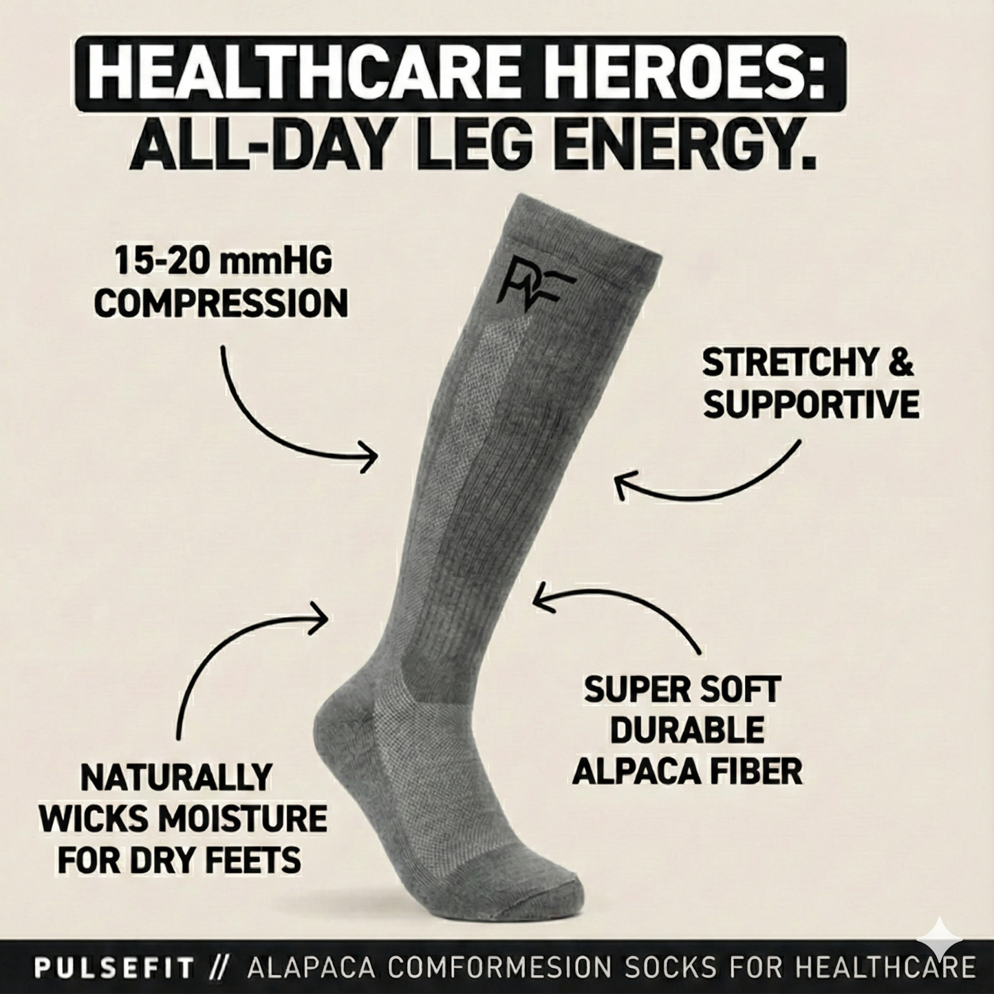 Plush Alpaca Compression Socks